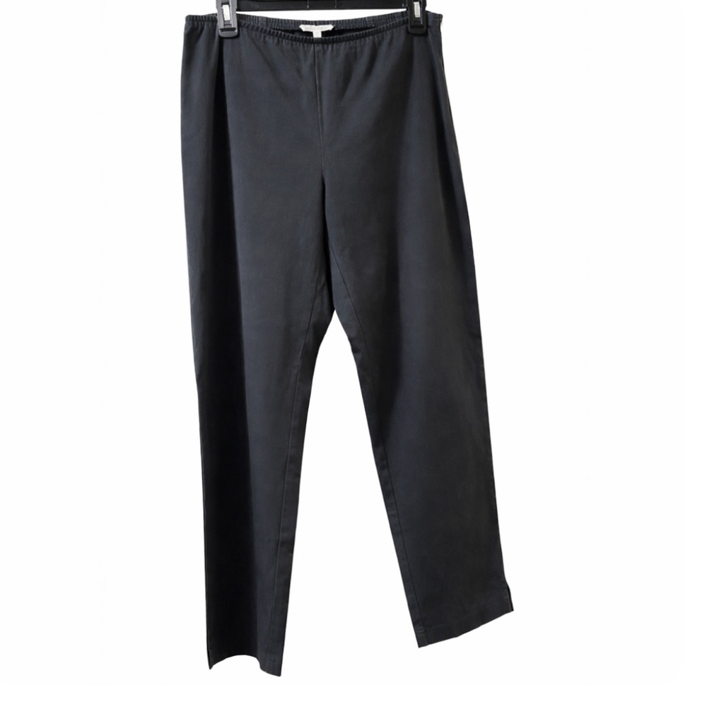 Eileen Fisher High Elastic Waist Gray Stretch Pants Straight Leg Women’s S Comfy